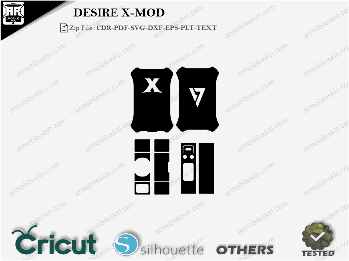 DESIRE X-MOD Skin Template Vector