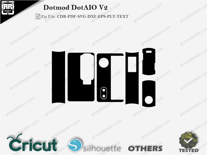 Dotmod DotAIO V2 Skin Template Vector