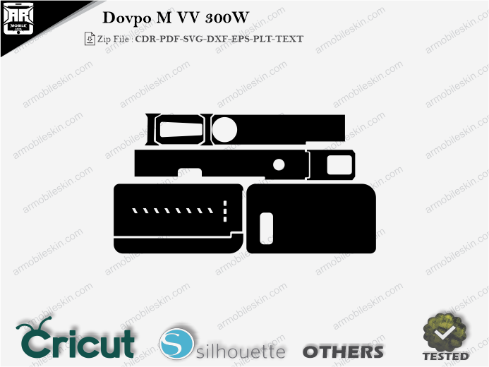 Dovpo M VV 300W Skin Template Vector