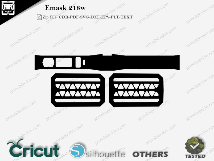 EMask 218w Skin Template Vector