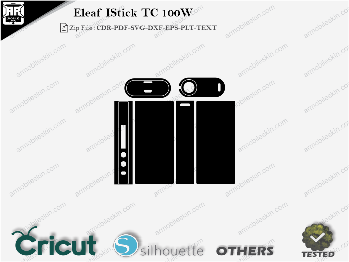 Eleaf IStick TC 100W Skin Template Vector