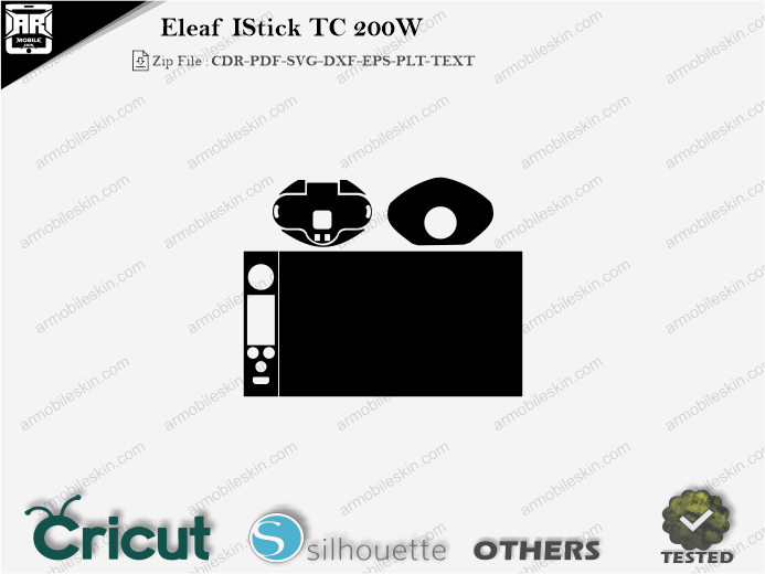 Eleaf IStick TC 200W Skin Template Vector