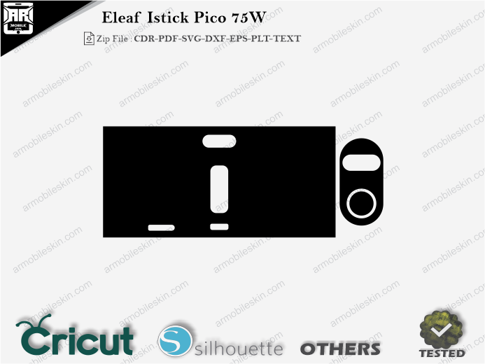 Eleaf Istick Pico 75W Skin Template Vector