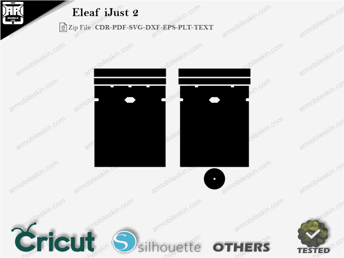 Eleaf iJust 2 Skin Template Vector