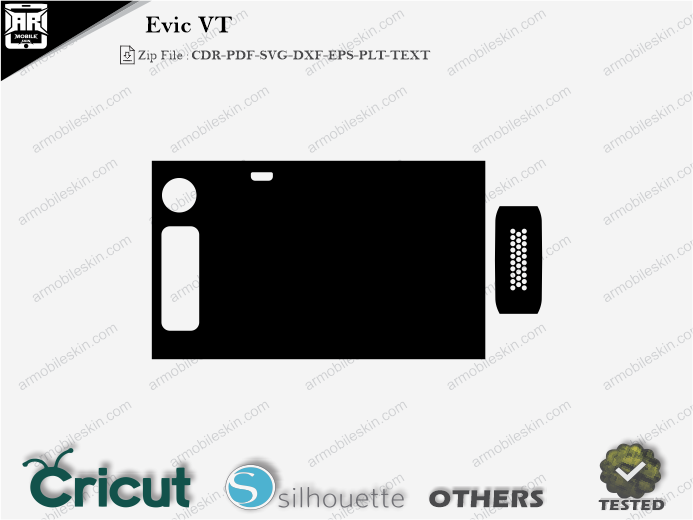 Evic VT Skin Template Vector