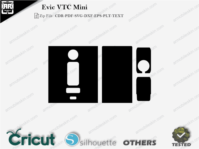 Evic VTC Mini Skin Template Vector