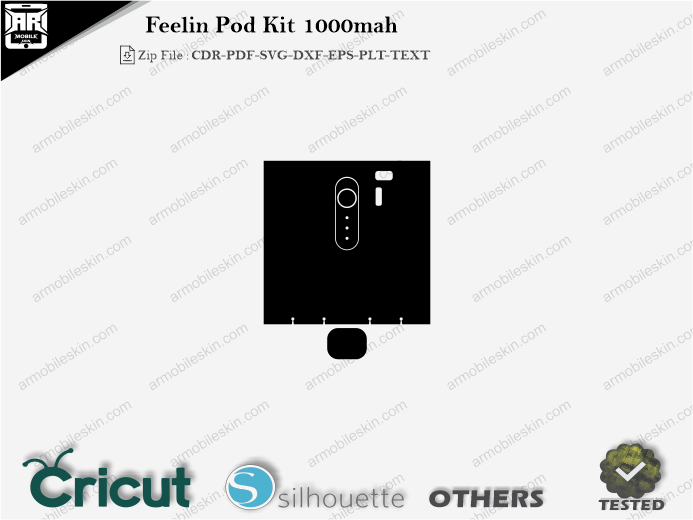 Feelin Pod Kit 1000mah Skin Template Vector