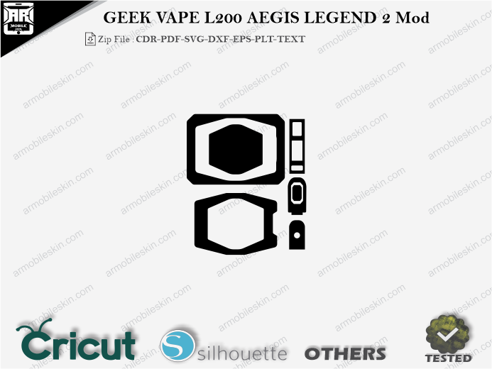 GEEK VAPE L200 AEGIS LEGEND 2 Mod Skin Template Vector