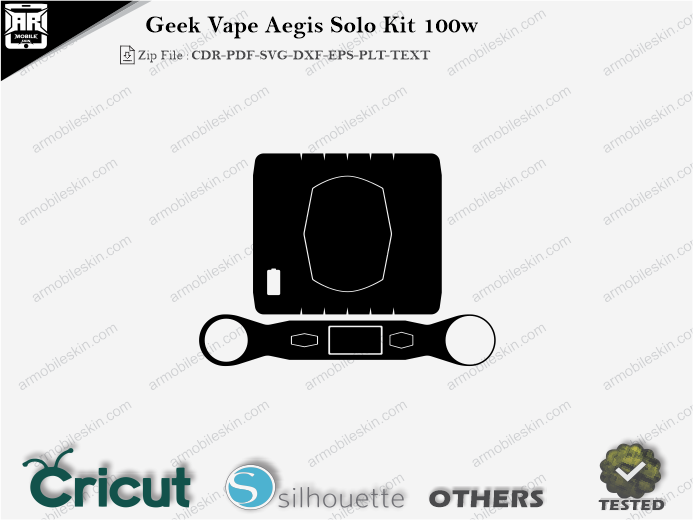 Geek Vape Aegis Solo Kit 100w Skin Template Vector