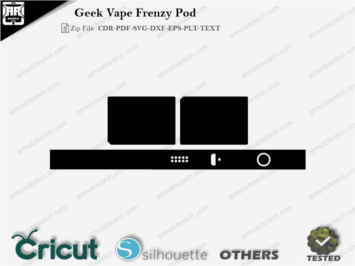 Geek Vape Frenzy Pod Skin Template Vector