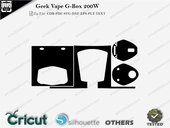 Geek Vape G-Box 200W Skin Template Vector