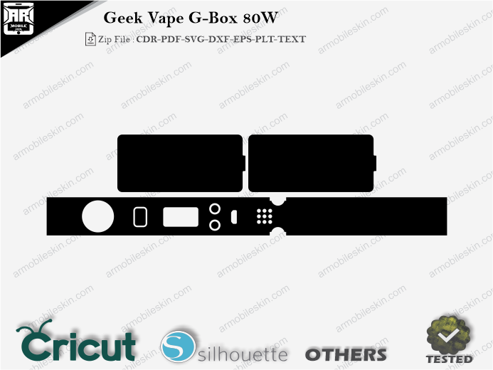 Geek Vape G-Box 80W Skin Template Vector