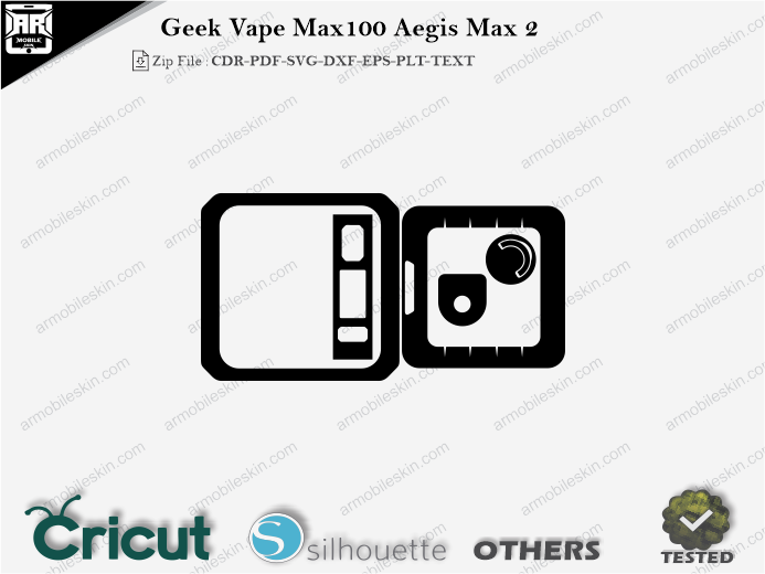 Geek Vape Max100 Aegis Max 2 Skin Template Vector