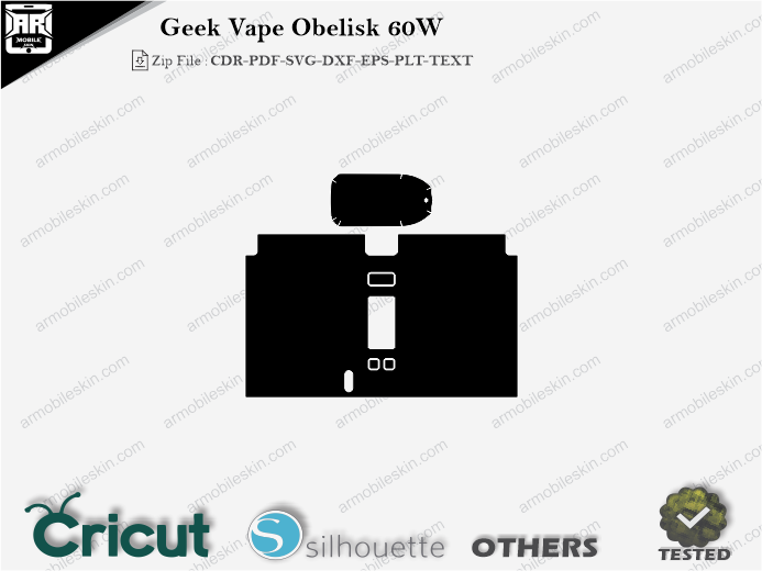 Geek Vape Obelisk 60W Skin Template Vector