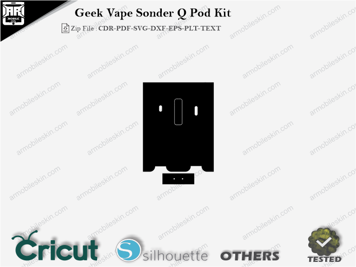 Geek Vape Sonder Q Pod Kit Skin Template Vector