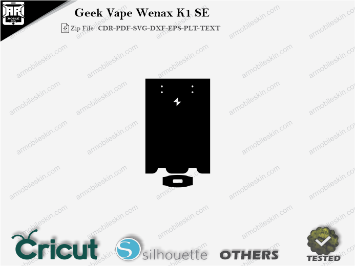 Geek Vape Wenax K1 SE Skin Template Vector