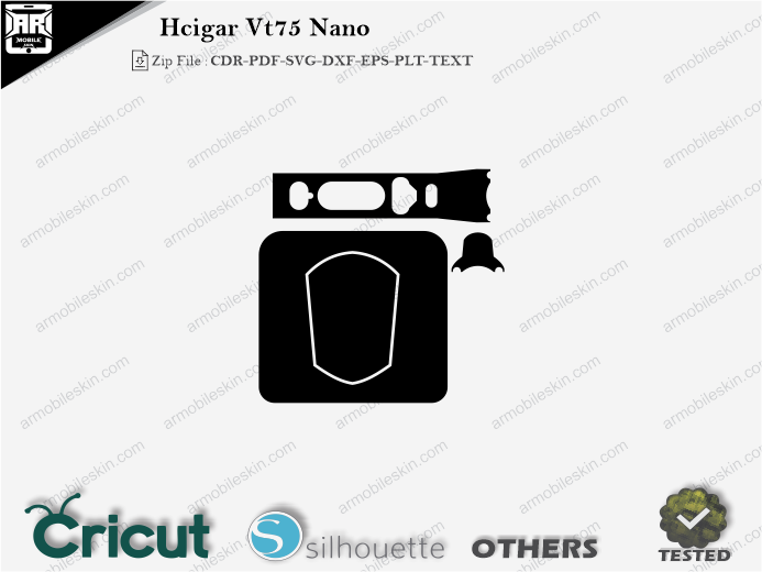 Hcigar Vt75 Nano Skin Template Vector