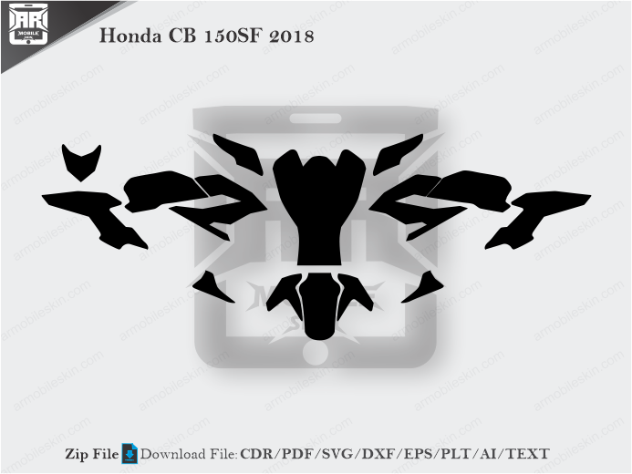 Honda CB 150SF 2018 Wrap Skin Template