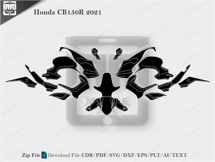 Honda CB150R 2021 Wrap Skin Template