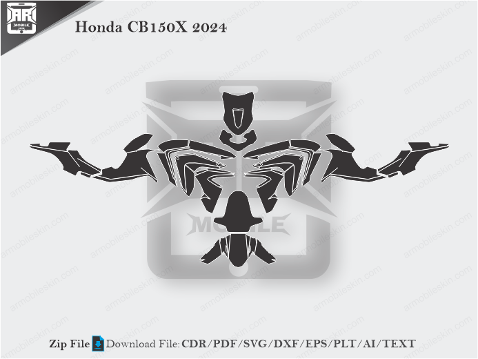 Honda CB150X 2024 Wrap Skin Template