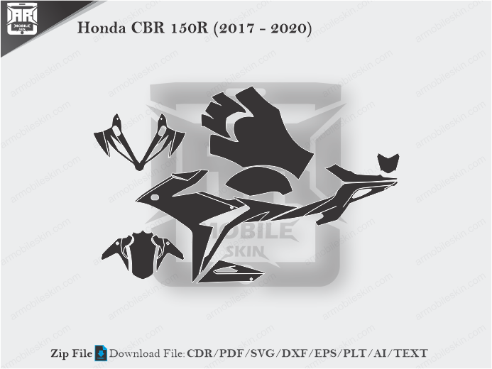 Honda CBR 150R (2017 – 2020) Wrap Skin Template