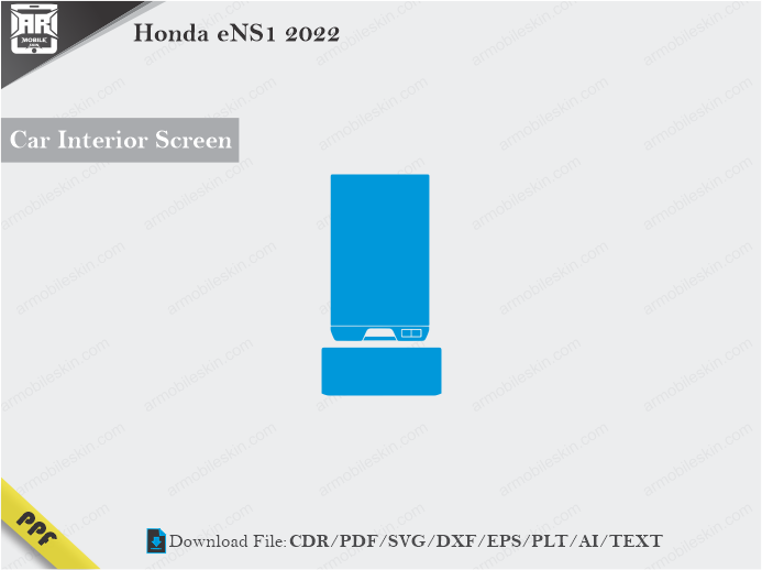 Honda eNS1 2022 Car Screen Cutting Template Vector