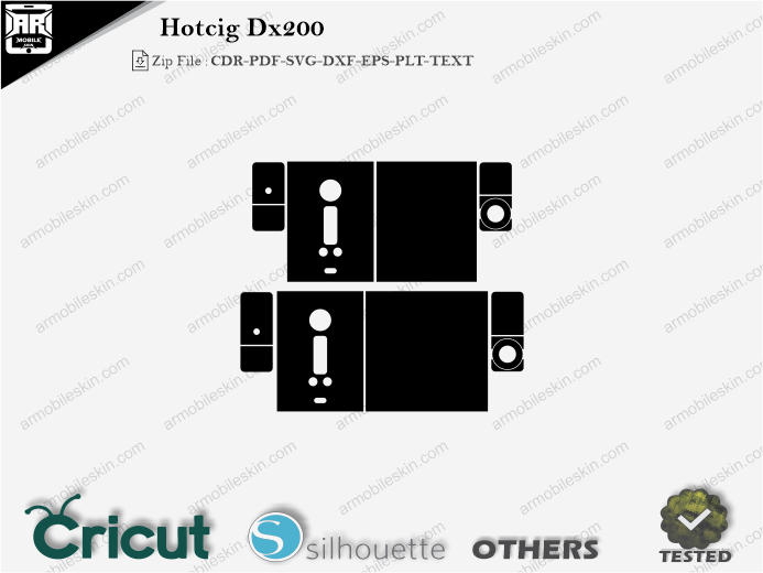 Hotcig DX200 Skin Template Vector