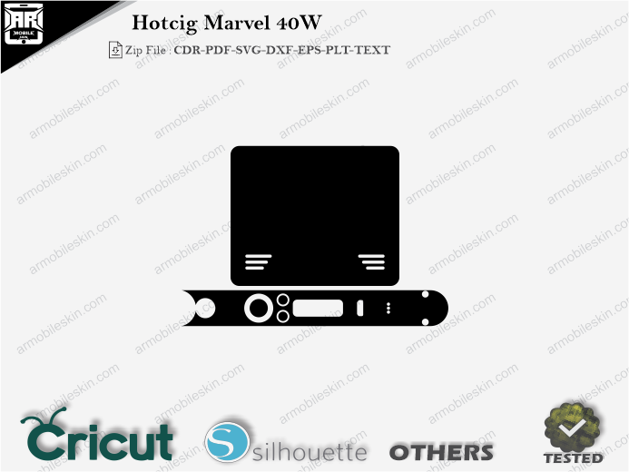 Hotcig Marvel 40W Skin Template Vector