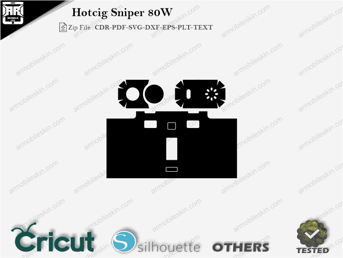 Hotcig Sniper 80W Skin Template Vector