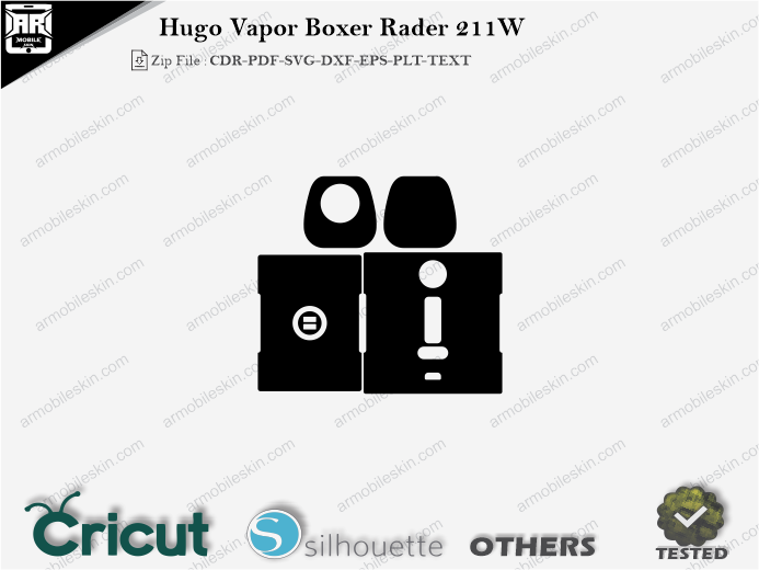 Hugo Vapor Boxer Rader 211W Skin Template Vector