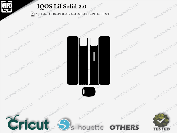 IQOS Lil Solid 2.0 Skin Template Vector