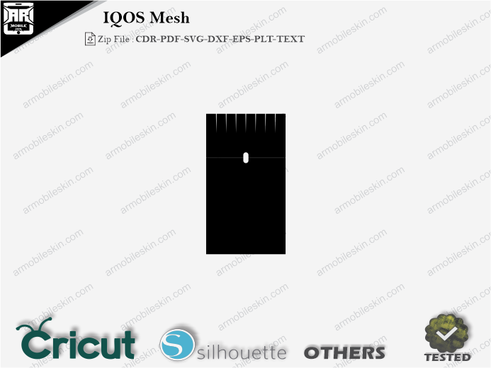 IQOS Mesh Skin Template Vector