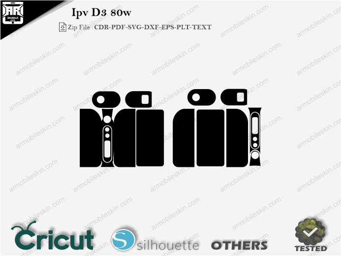 Ipv D3 80w Skin Template Vector