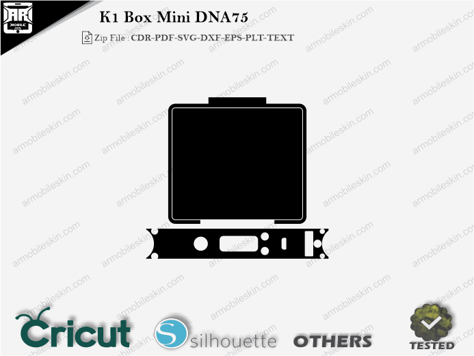 K1 Box Mini DNA75 Skin Template Vector