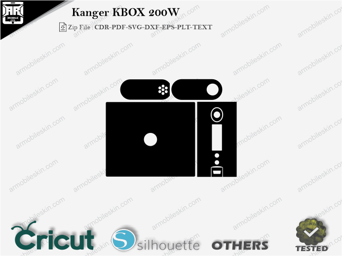 Kanger KBOX 200W Skin Template Vector