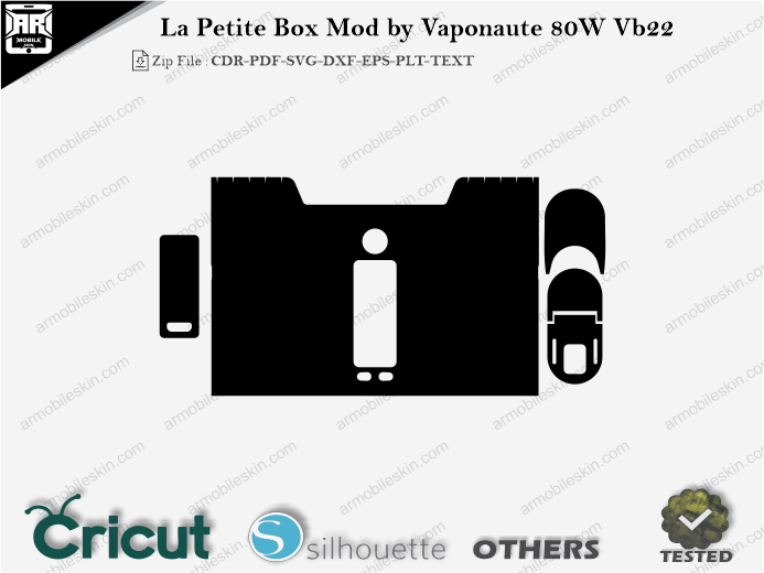 La Petite Box Mod by Vaponaute 80W VB22 Skin Template Vector