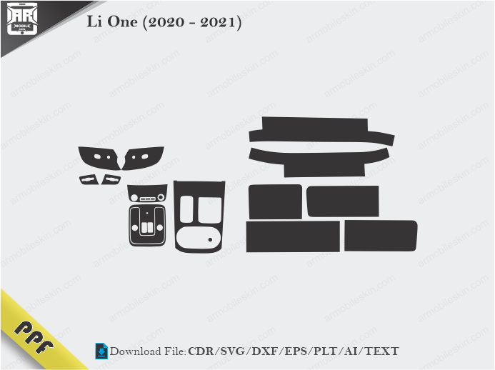 Li One (2020 – 2021) Interior PPF Cut Template Vector