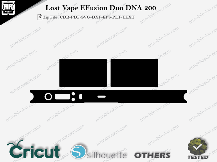 Lost Vape EFusion Duo DNA 200 Skin Template Vector