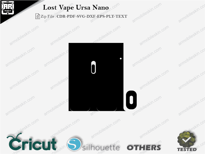 Lost Vape Ursa Nano Skin Template Vector