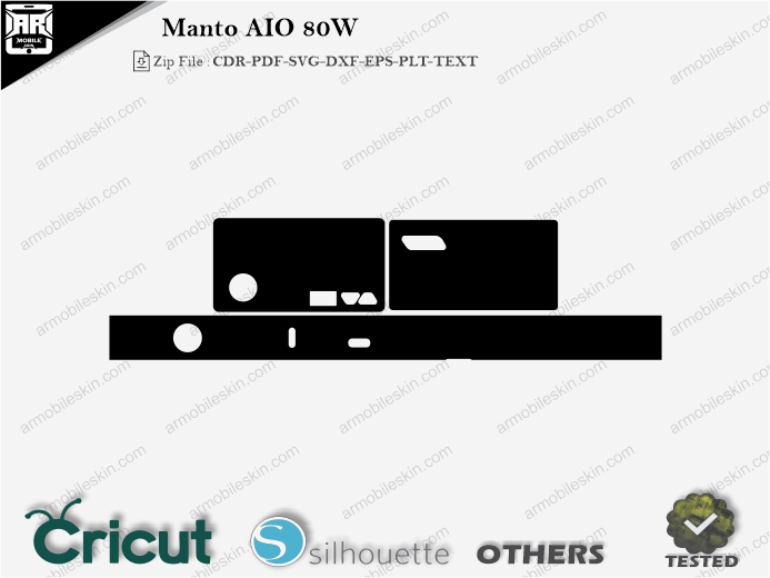 Manto AIO 80W Skin Template Vector