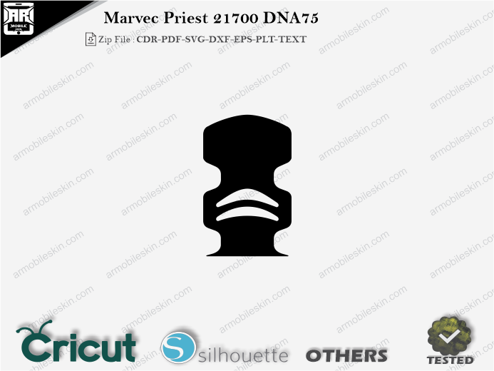 Marvec Priest 21700 DNA75 Skin Template Vector