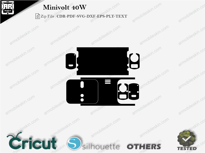 Minivolt 40W Skin Template Vector