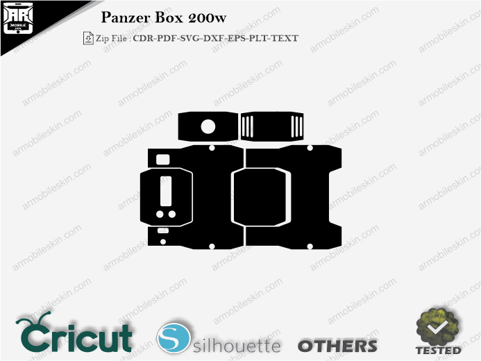 Panzer Box 200w Skin Template Vector