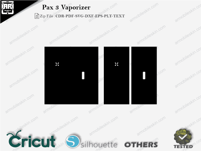 Pax 3 Vaporizer Skin Template Vector