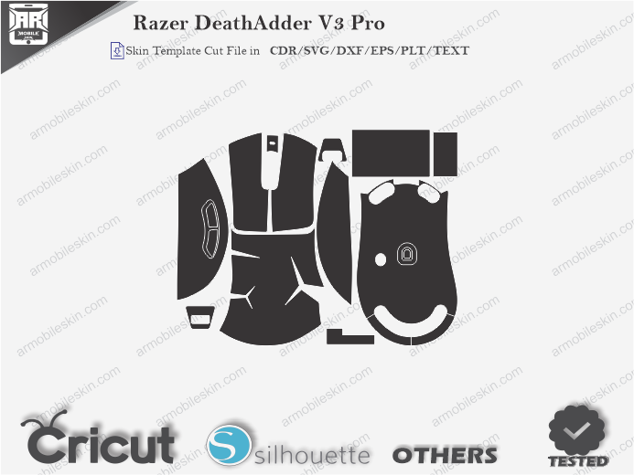 Razer DeathAdder V3 Pro Skin Template Vector