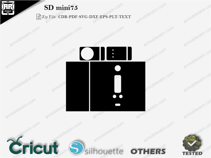 SD mini75 Skin Template Vector