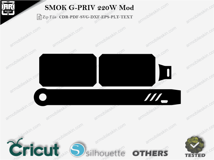 SMOK G-PRIV 220W Mod Skin Template Vector