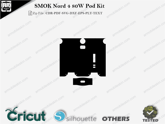 SMOK Nord 4 80W Pod Kit Skin Template Vector