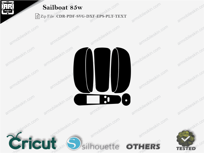 Sailboat 85w Skin Template Vector