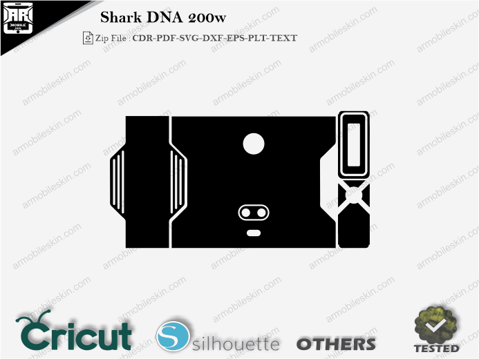 Shark DNA 200w Skin Template Vector